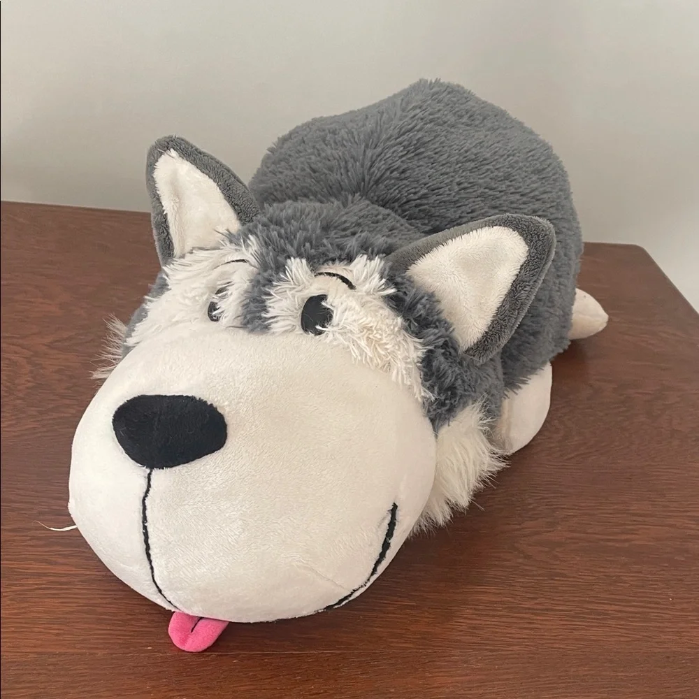 Flipazoo 2 in 1 plushie - husky dog - polar bear